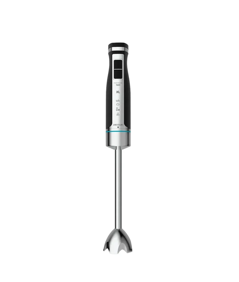 Batidora de Mano 1500W: Potencia, 21 Velocidades y Cuchillas de Titanio de Cecotec