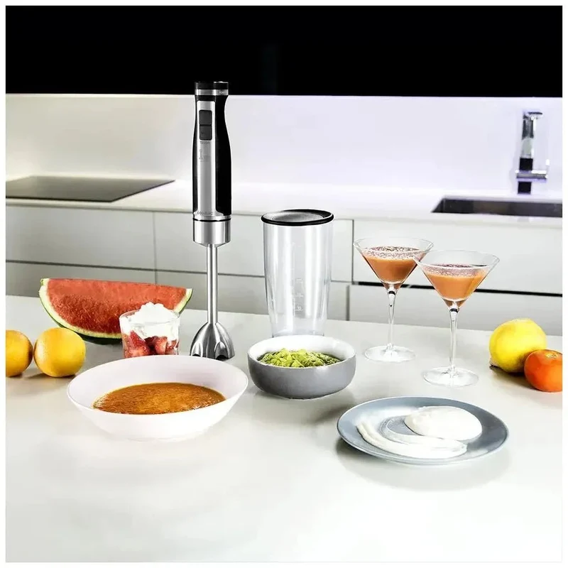 Batidora de Mano 1500W: Potencia, 21 Velocidades y Cuchillas de Titanio de Cecotec