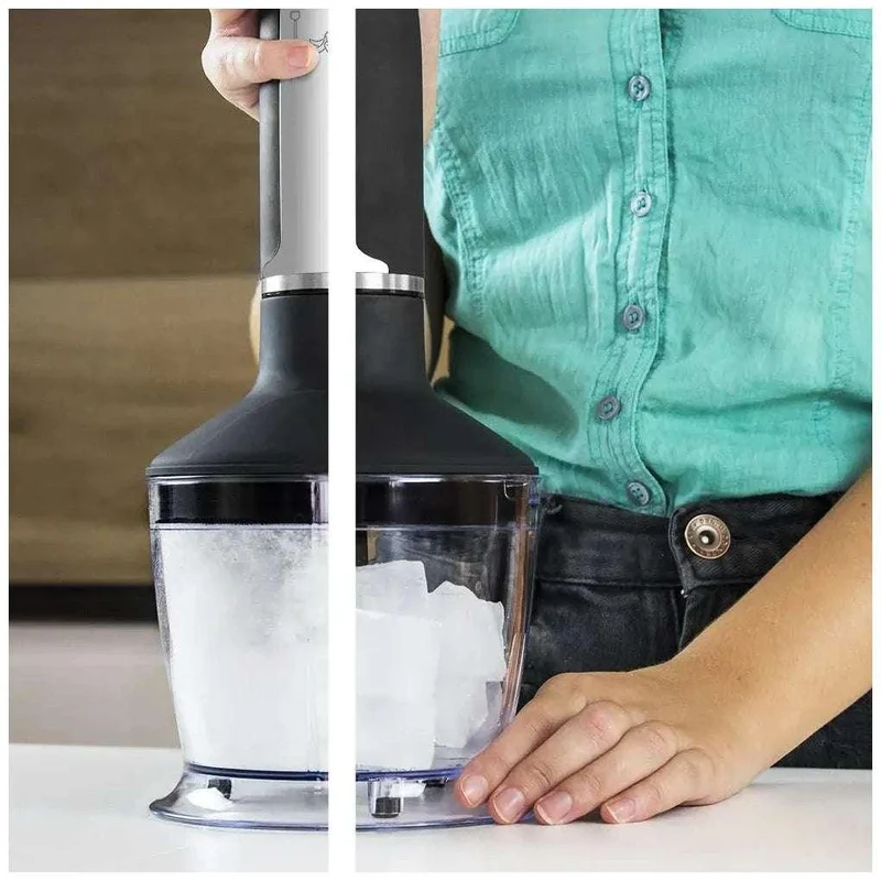 Batidora de Mano 1500W: Potencia, 21 Velocidades y Cuchillas de Titanio de Cecotec