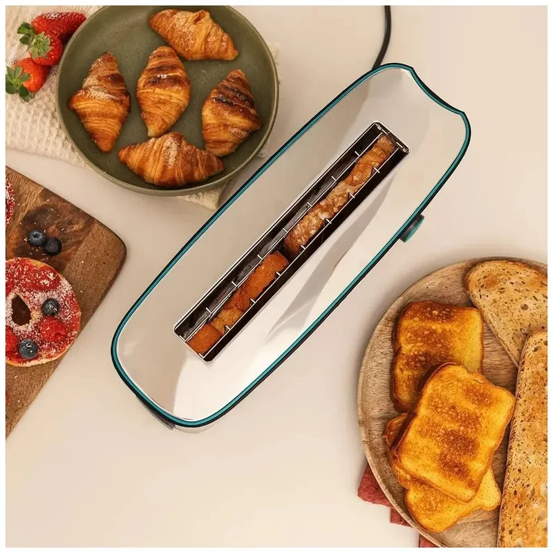 Tostadora de Pan 1000W con Ranura XL, Funciones Avanzadas y Soporte para Panecillos de Cecotec