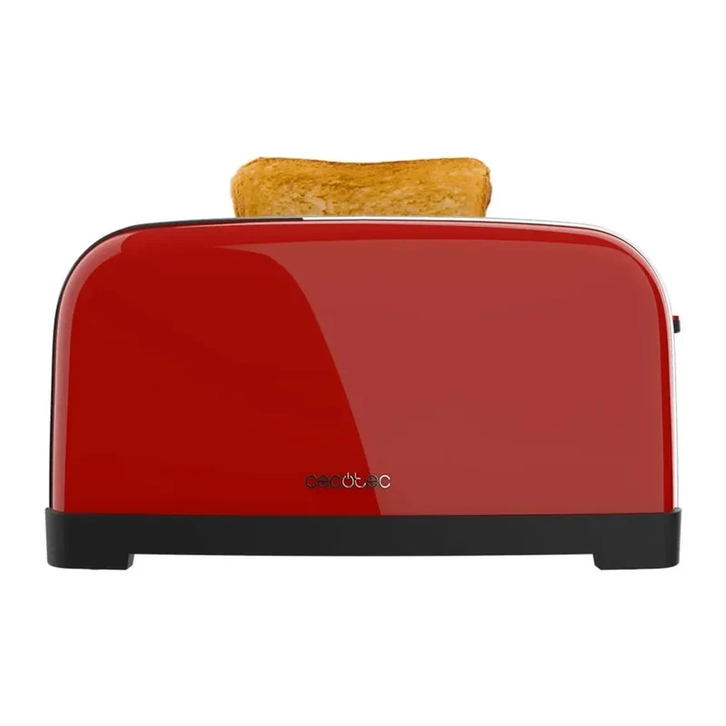Tostador de Acero Inoxidable 1500W con Doble Ranura Larga y Funciones Avanzadas de Cecotec