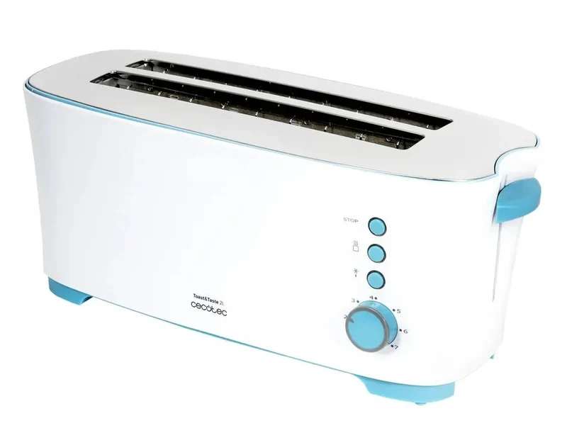 Tostadora 1350W Toast&Taste 2L: 4 Tostadas, 7 Niveles, Funciones Avanzadas de Cecotec