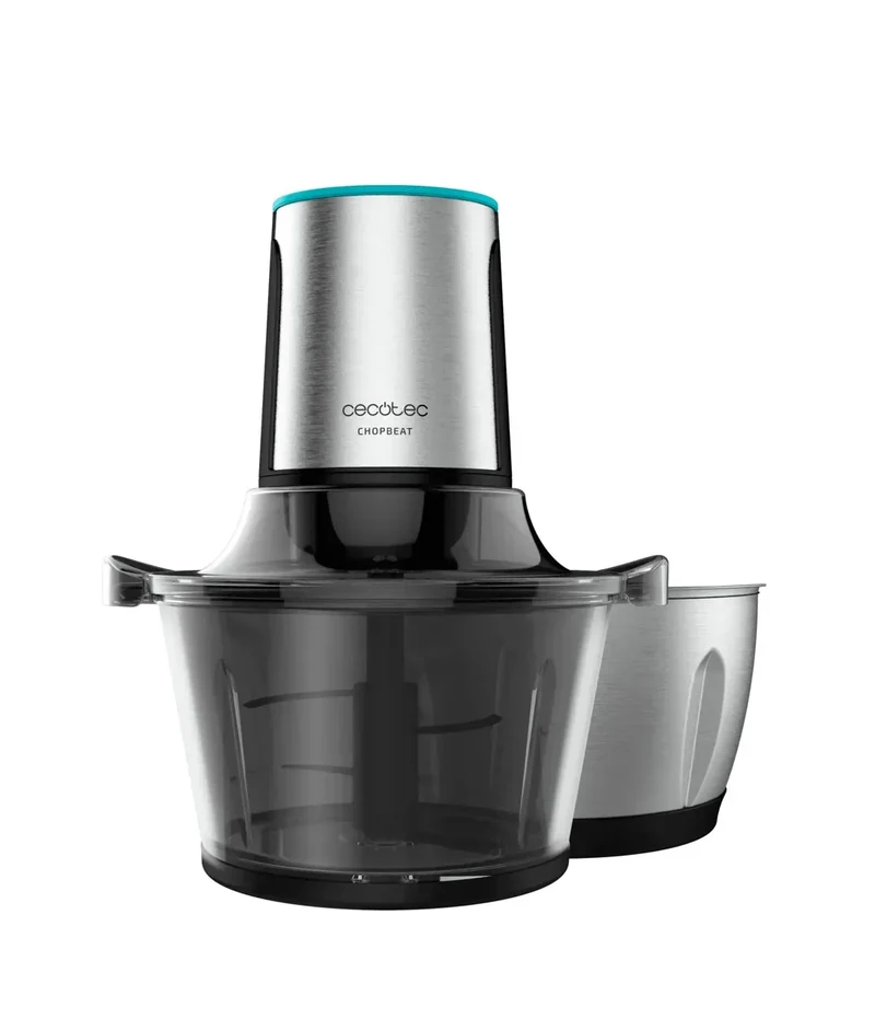 Picadora Eléctrica 600W con Cuchillas de Titanio y Bol de Acero Inoxidable 1.5L de Cecotec