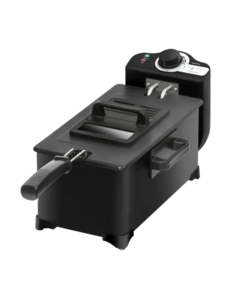 Freidora Eléctrica 3L, 2000W, Acero Inoxidable, Filtro OilCleaner y Antiolores de Cecotec