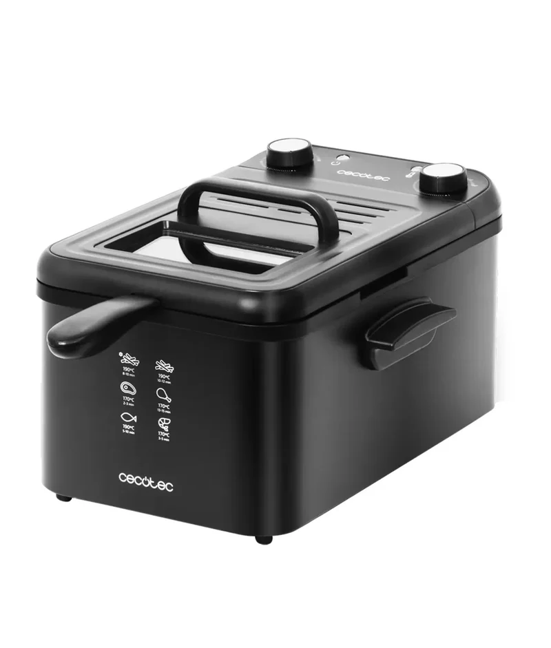 Freidora Eléctrica 3L CleanFry Infinity 3000: Potencia, Limpieza y Diseño Elegante de Cecotec