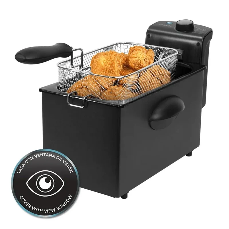 Freidora Eléctrica 2180W CleanFry 3000 Black: Eficiencia y Estilo en tu Cocina de Cecotec