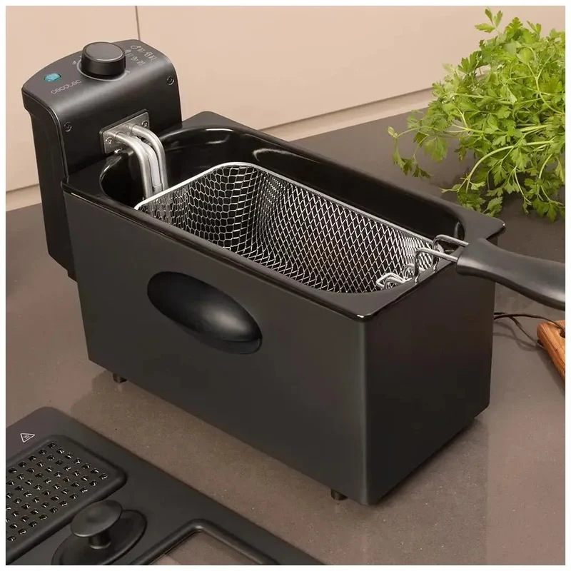Freidora Eléctrica 2180W CleanFry 3000 Black: Eficiencia y Estilo en tu Cocina de Cecotec
