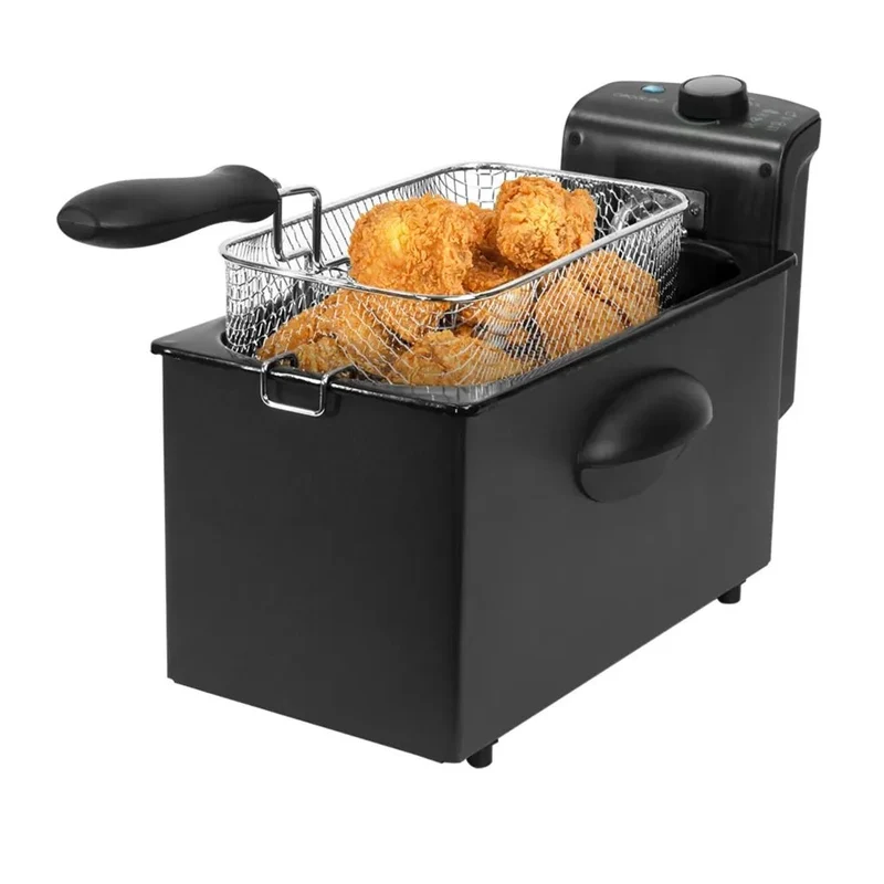 Freidora Eléctrica 2180W CleanFry 3000 Black: Eficiencia y Estilo en tu Cocina de Cecotec
