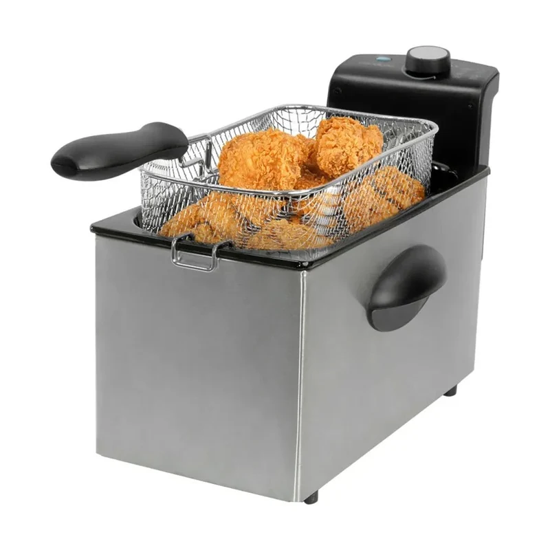 Freidora Eléctrica 2180W, 3L con Filtro OilClean y Diseño en Acero Inoxidable de Cecotec