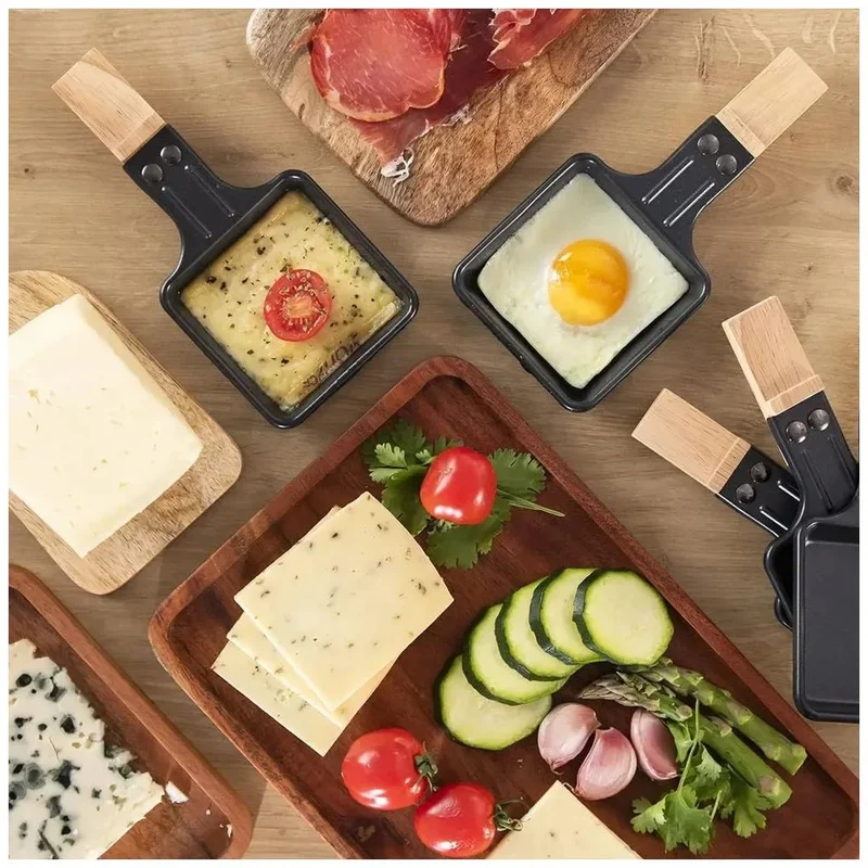 Raclette Cheese&Grill 8600: Elegancia y Funcionalidad con Piedra Natural y Madera de Cecotec