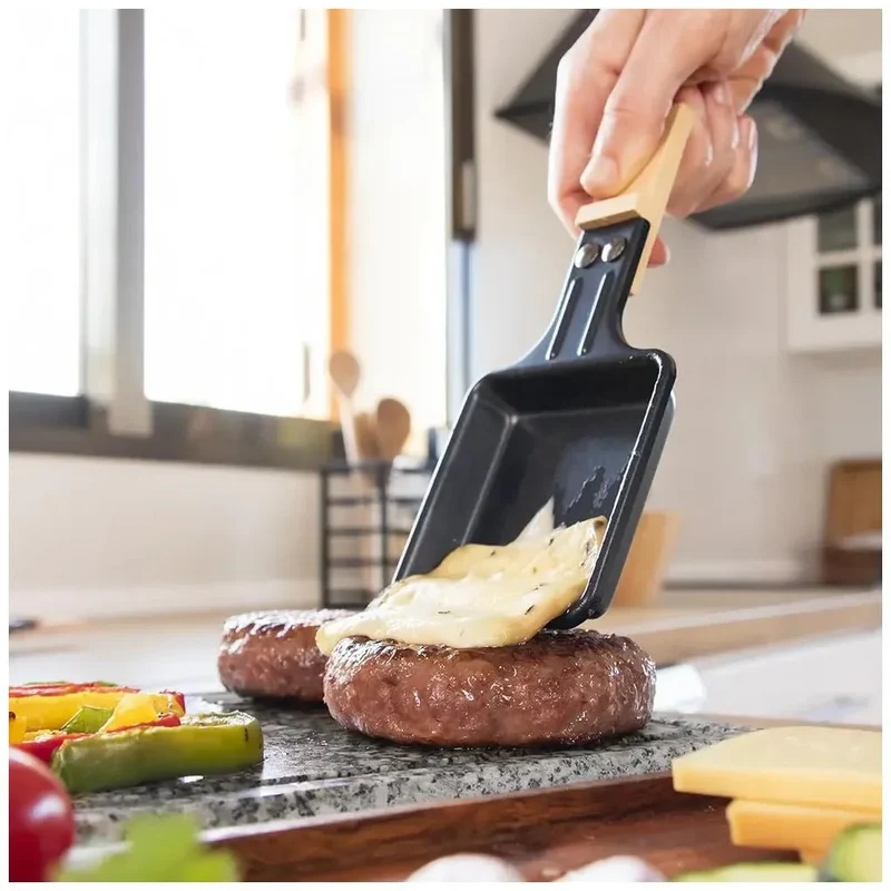 Raclette Cheese&Grill 8600: Elegancia y Funcionalidad con Piedra Natural y Madera de Cecotec