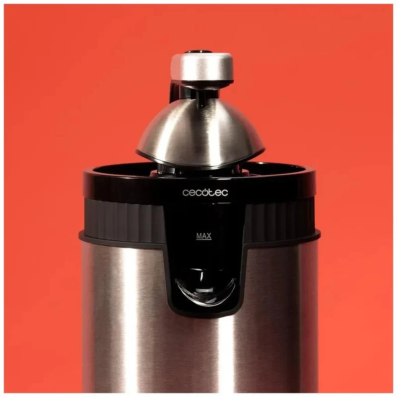 Exprimidor Retro de 600W para Cítricos con Filtro Inoxidable y Sistema Antigoteo de Cecotec