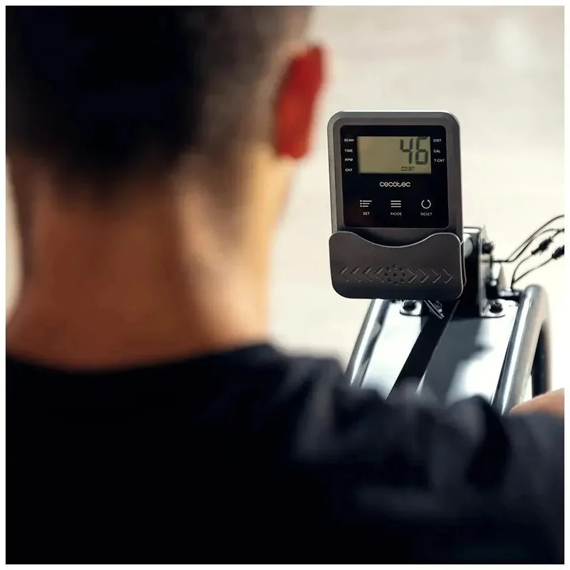 Máquina de remo de agua DrumFit Rower 10000 Neptuno entrenamiento intenso en casa Cecotec