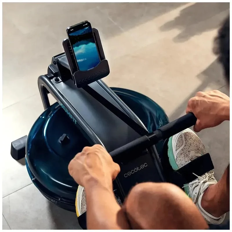 Máquina de remo de agua DrumFit Rower 10000 Neptuno entrenamiento intenso en casa Cecotec
