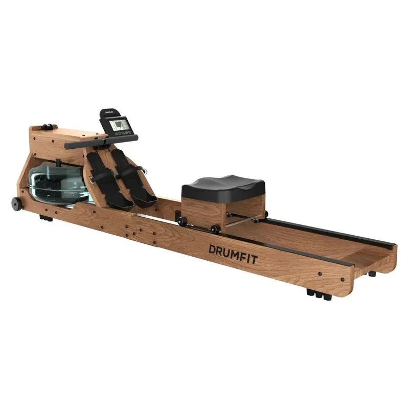 Remo de agua DrumFit Neptuno Wood entrenamiento intenso y Conectividad avanzada Cecotec