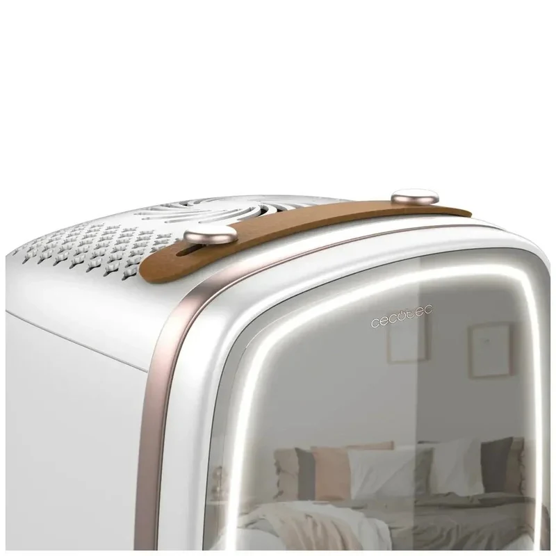 Nevera de Cosméticos 6L con Espejo y Luz LED para Belleza Fresca y Organizada de Cecotec