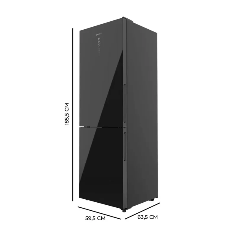 Frigorífico Combi Negro 322L: Eficiencia Energética y Diseño Moderno de Cecotec