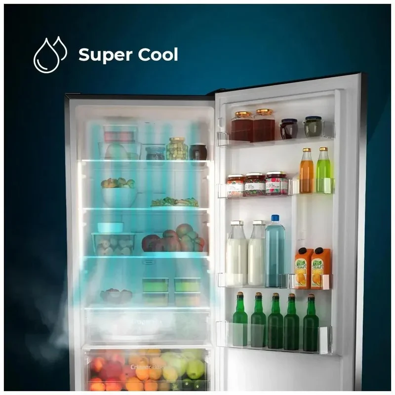 Frigorífico Combi Negro 322L: Eficiencia Energética y Diseño Moderno de Cecotec