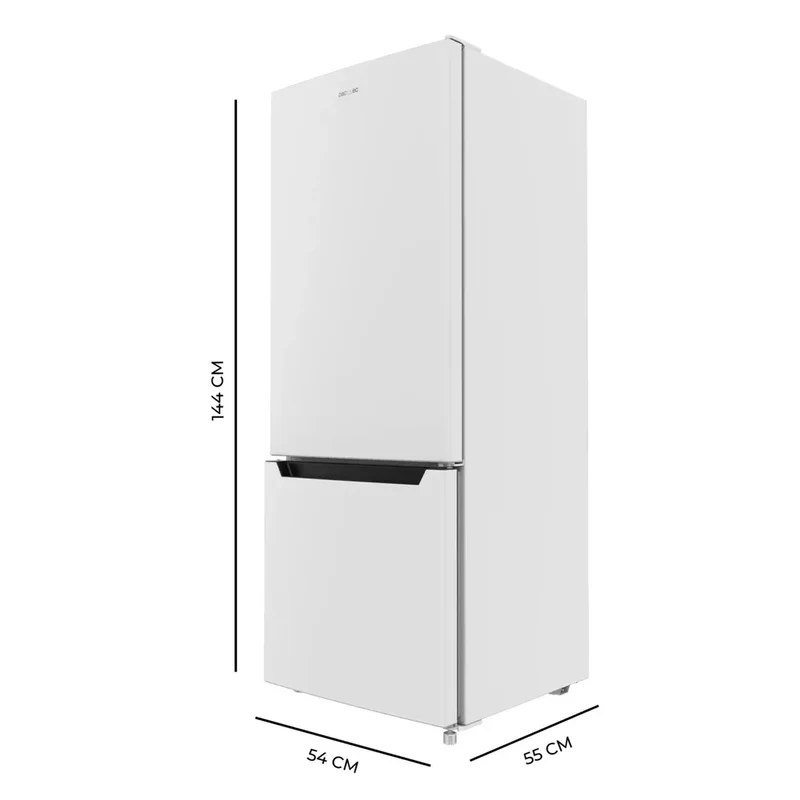 Frigorífico Combi Bolero 205L blanco eficiencia energética y Fast Cooling Cecotec