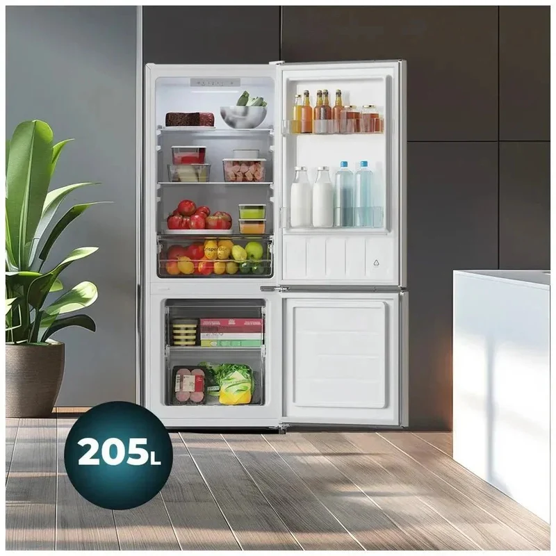 Frigorífico Combi Bolero 205L blanco eficiencia energética y Fast Cooling Cecotec