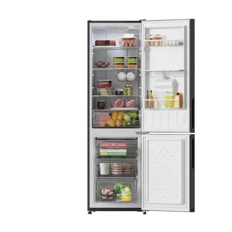 Frigorífico Combi 250L Gris con Inverter, No Frost y Dispensador de Agua de Cecotec