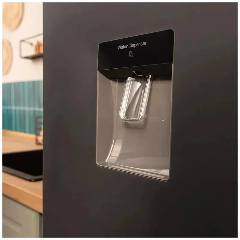 Frigorífico Combi 250L Gris con Inverter, No Frost y Dispensador de Agua de Cecotec