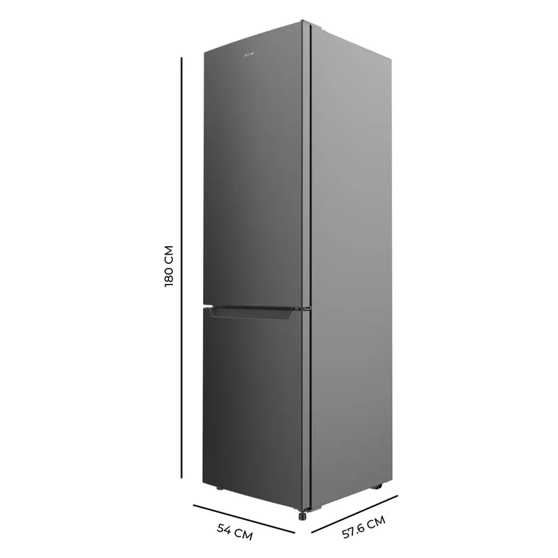Frigorífico Combi Inox oscuro 250L eficiencia total no Frost y Multi Air Flow Cecotec