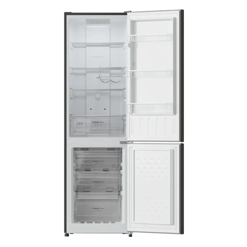 Frigorífico Combi Inox oscuro 250L eficiencia total no Frost y Multi Air Flow Cecotec
