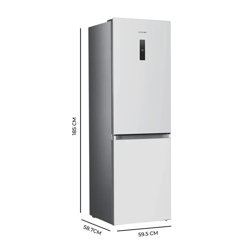 Frigorífico Combi Inox 290L: Eficiencia, No Frost y Tecnología Avanzada de Cecotec