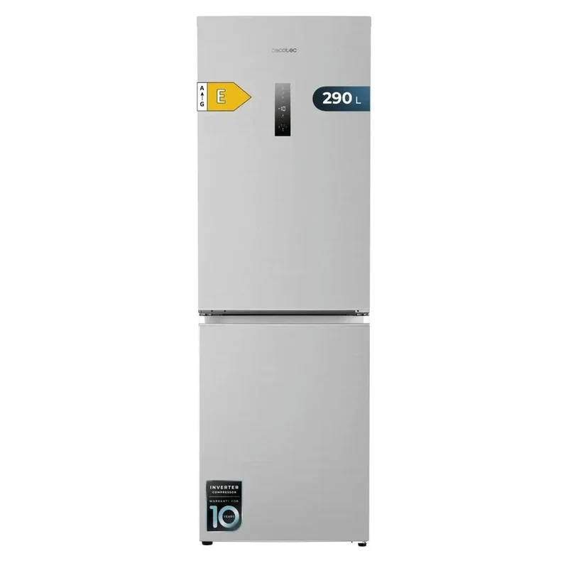 Frigorífico Combi Inox 290L: Eficiencia, No Frost y Tecnología Avanzada de Cecotec
