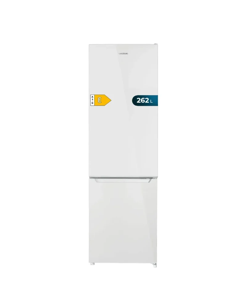 Frigorífico Combi 262L Blanco: Eficiencia Energética y Luz LED de Cecotec