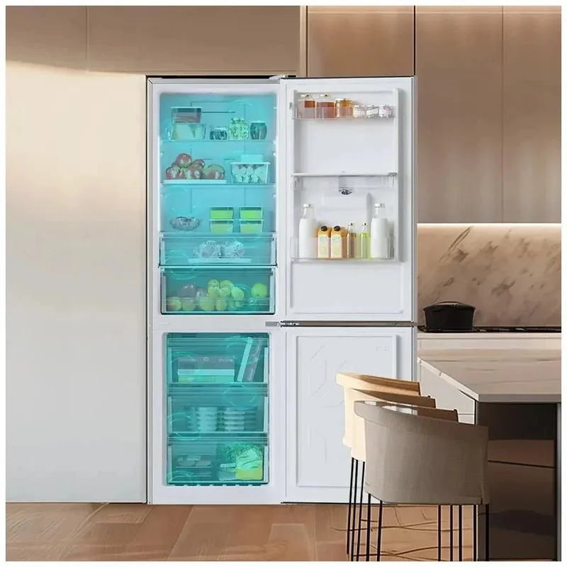 Frigorífico Combi Inox 322L: Eficiencia, No Frost y Dispensador de Agua de Cecotec