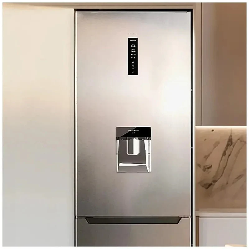 Frigorífico Combi Inox 322L: Eficiencia, No Frost y Dispensador de Agua de Cecotec