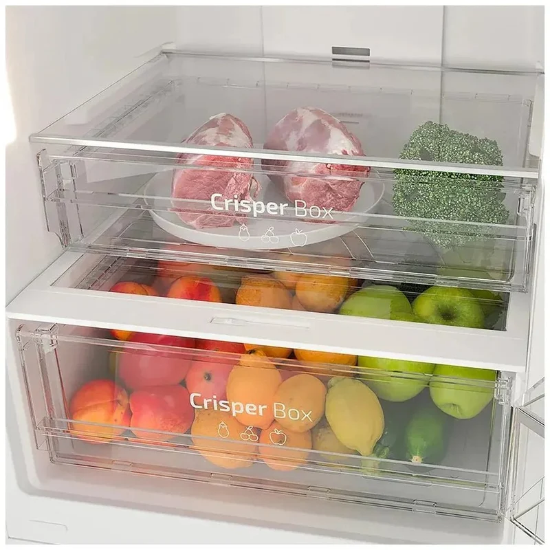Frigorífico Combi 322L Gris con No Frost, Inverter y Ahorro Energético de Cecotec