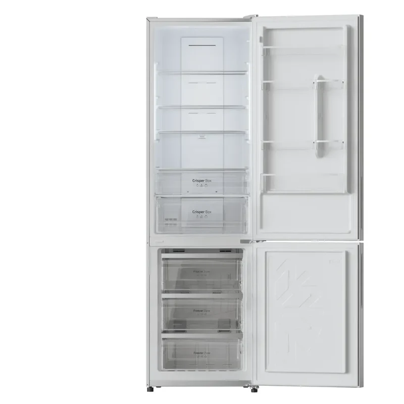 Frigorífico Bolero Combi 356L Glass Grey D: Eficiencia y Tecnología Avanzada de Cecotec