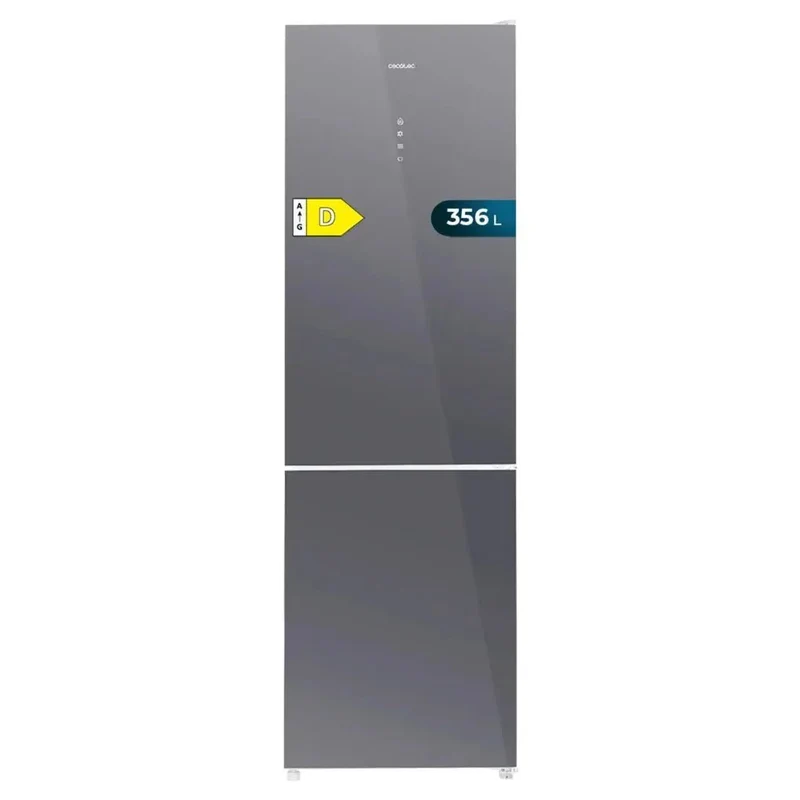 Frigorífico Bolero Combi 356L Glass Grey D: Eficiencia y Tecnología Avanzada de Cecotec