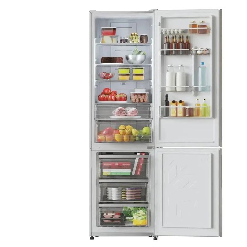Frigorífico Bolero Combi 356L Glass Grey D: Eficiencia y Tecnología Avanzada de Cecotec