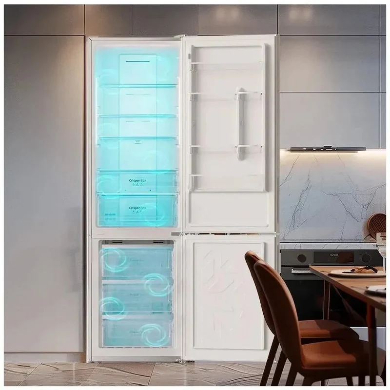 Frigorífico Bolero Combi 356L Glass Grey D: Eficiencia y Tecnología Avanzada de Cecotec