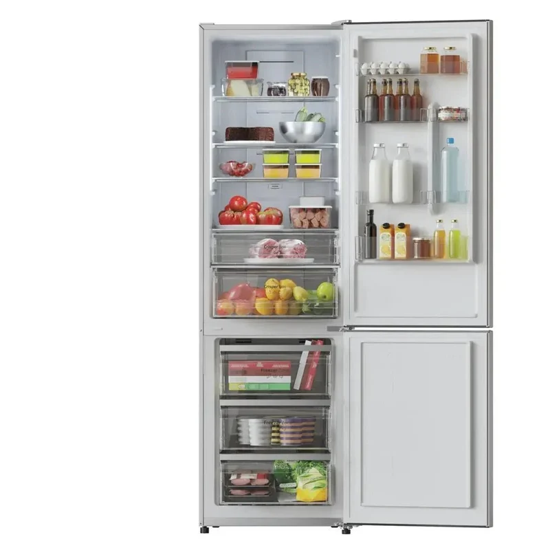 Frigorífico Combi Inox 356L No Frost, Eficiencia Energética E, 200cm Alto de Cecotec