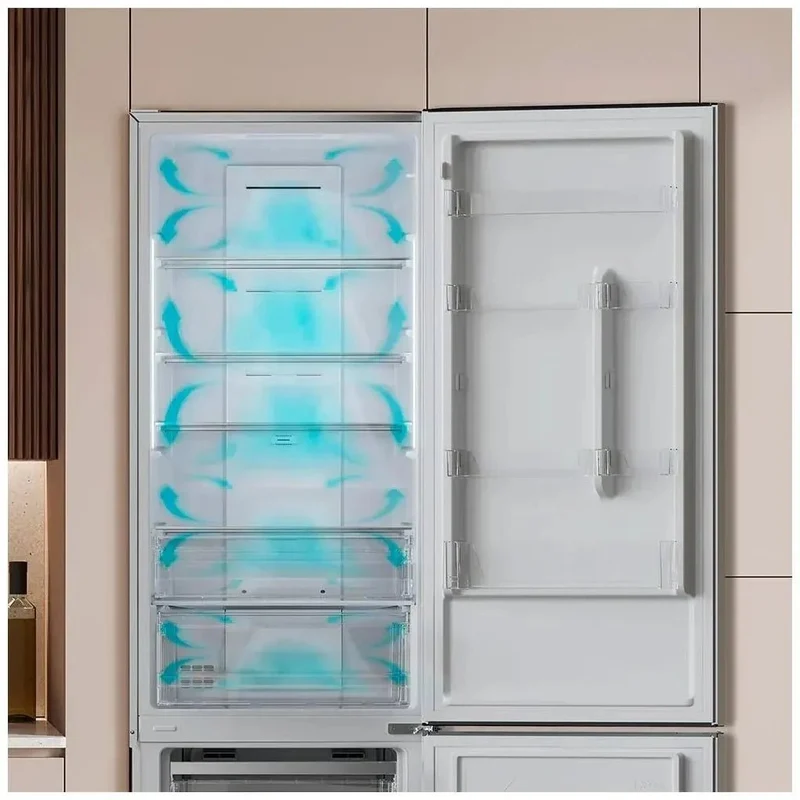 Frigorífico Combi Inox 356L No Frost, Eficiencia Energética E, 200cm Alto de Cecotec