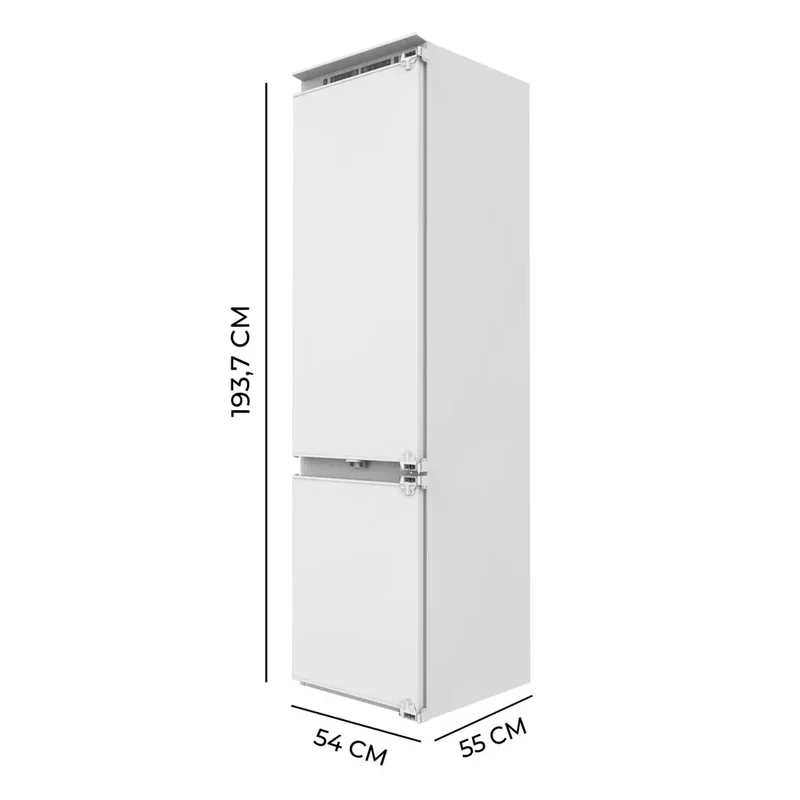 Frigorífico Combi Integrable 267L No Frost con Ahorro Energético y Diseño Elegante de Cecotec