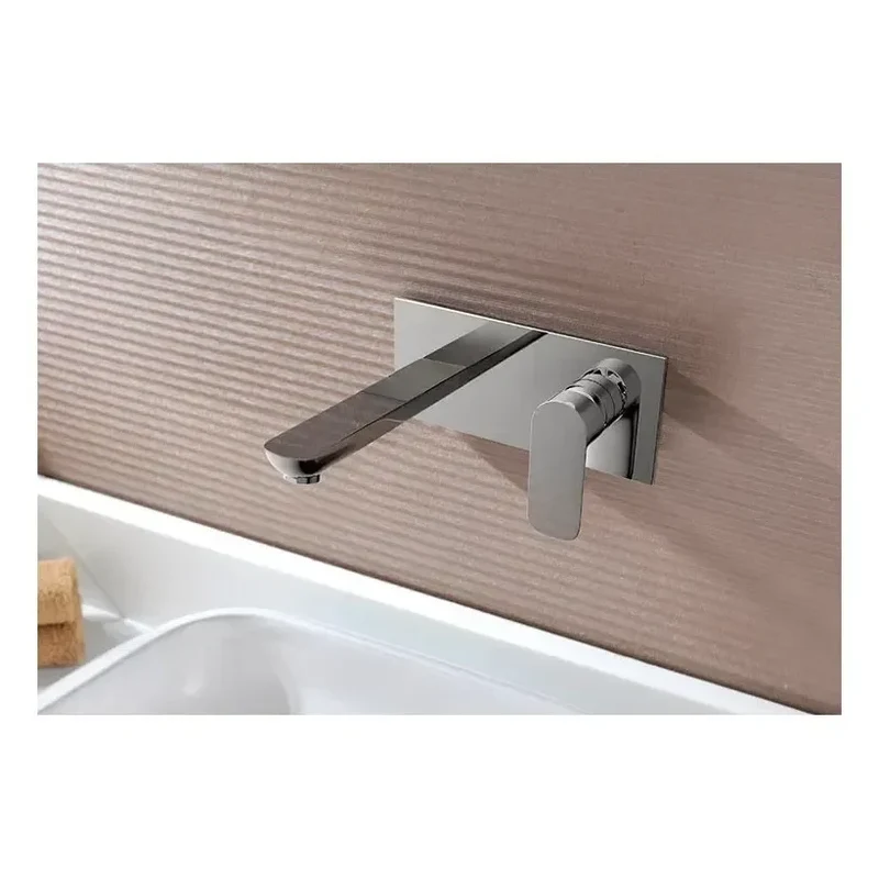Grifería empotrable de lavabo con acabado cromado y cartucho cerámico de 35 mm Cassio de GME