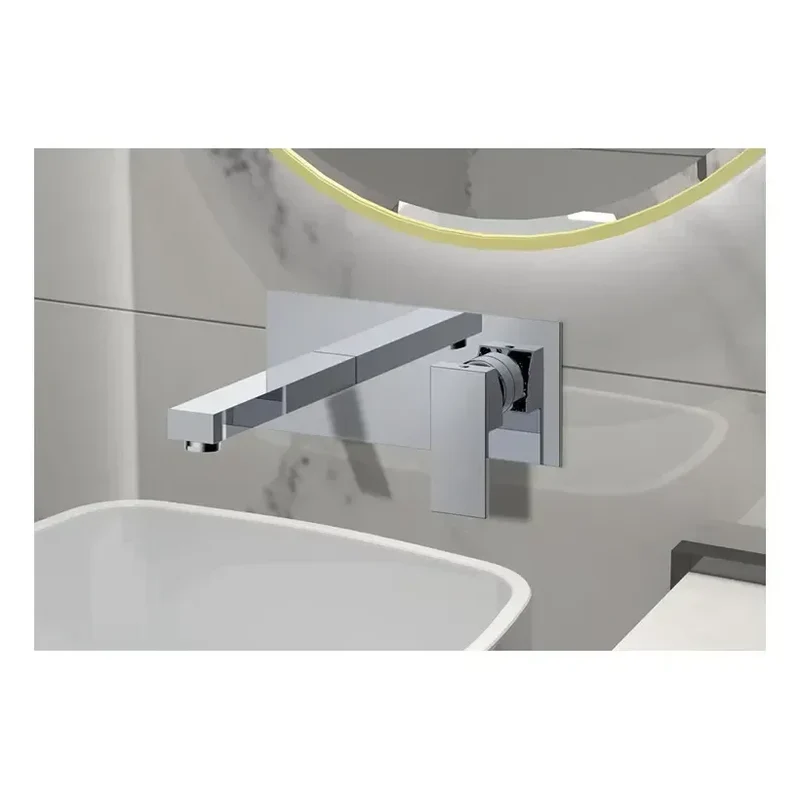 Grifería empotrable de lavabo con caño de 17,8 cm y acabado cromo ORIONde GME