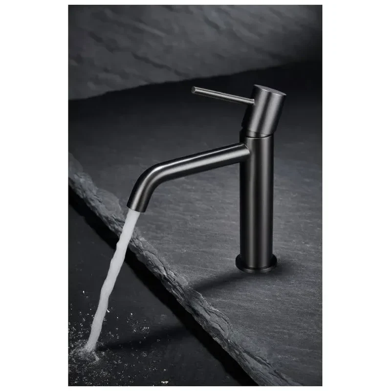 Grifo monomando Monza en latón con acabado Black Gun Metal y cartucho 25 mm de Imex
