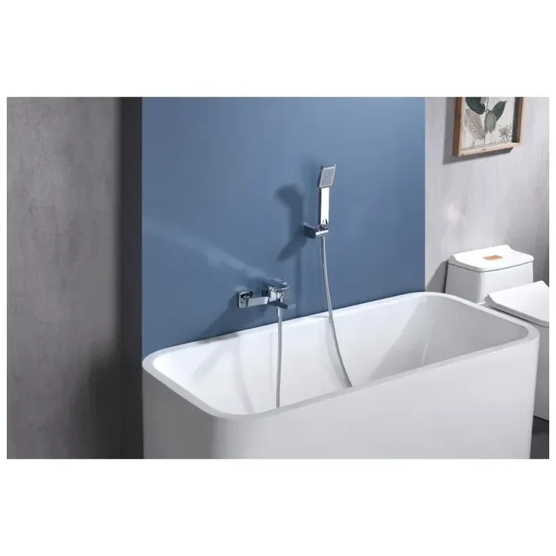 Grifería monomando de bañera y ducha hecha de latón con acabado cromado Art de Imex