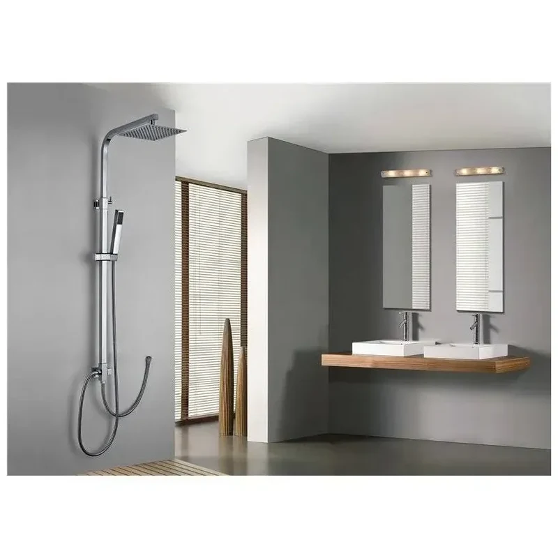 Columna monocomando para ducha con un diseño moderno de acabado cromado Minsk de Imex