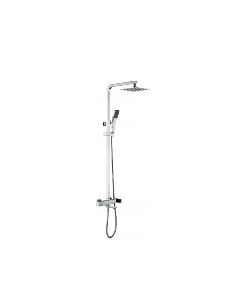 Barra de baño y ducha monomando extensible de latón con acabado cromado Fiyi de Imex