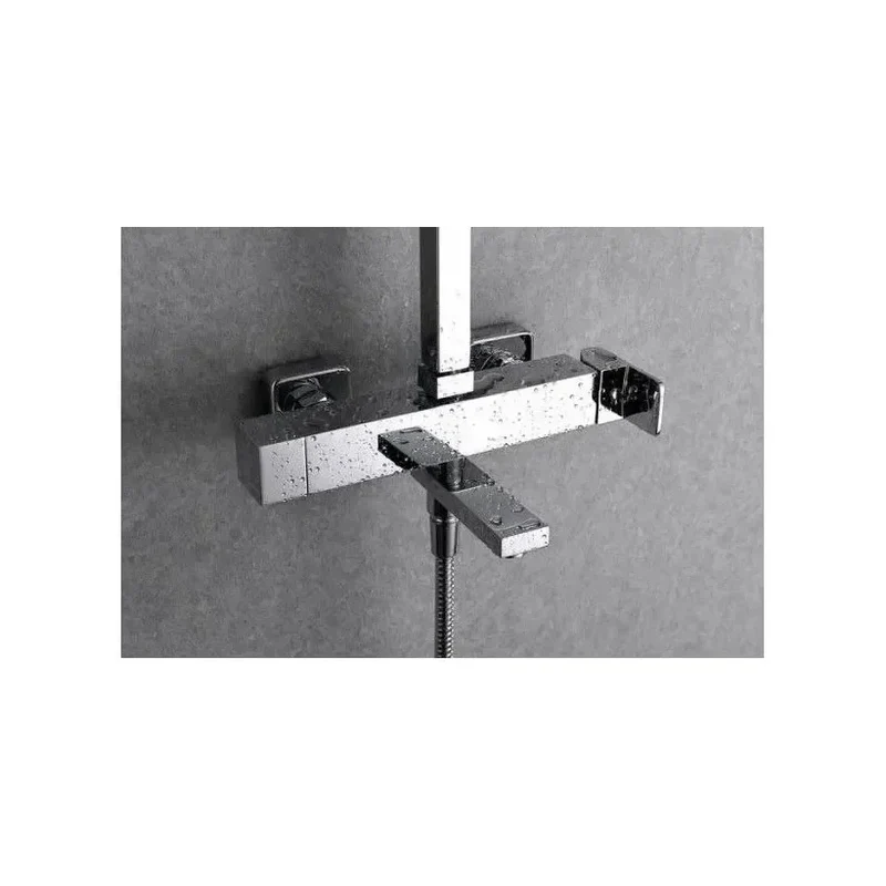 Barra de baño y ducha monomando extensible de latón con acabado cromado Fiyi de Imex