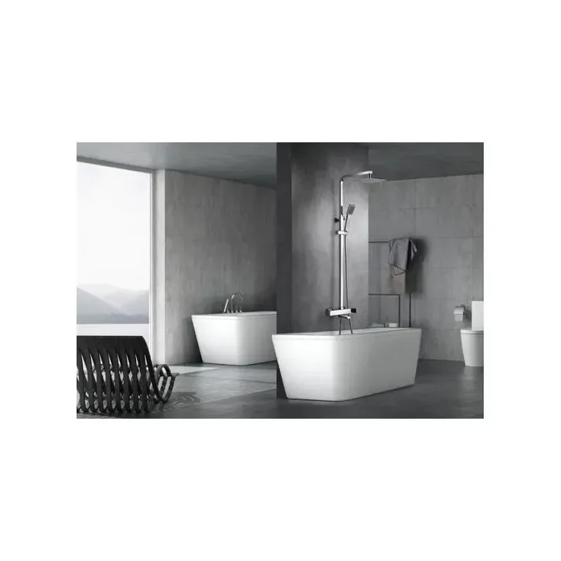 Barra de baño y ducha monomando extensible de latón con acabado cromado Fiyi de Imex