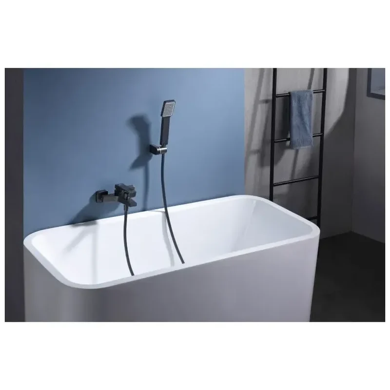 Grifería monomando de bañera y ducha hecha de latón con acabado negro metalizado Art de Imex